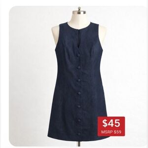 Commense Dark Blue Sleeveless Mini Dress